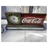 50S-60S COCA COLA  COUNTER CLOCK SIGN