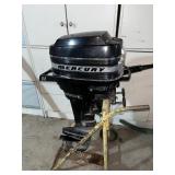 9.8HP MERCURY TILLER BOAT MOTOR WITH STAND