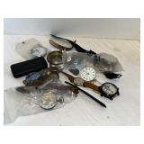 SMALL LOT OF POCKET & WRIST WATCHES