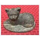 Antique Cast Iron Cat Doorstop Decorative Art