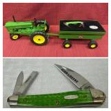 Case Knife, John Deere model 70 tractor and