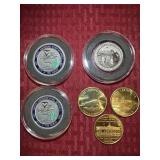 6 Commemorative Coins - 2 North American B-25J