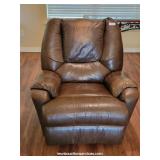 Strato-Lounger Brown Leather Recliner