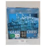 Cardinal Games Glass Chess Set - NEW