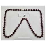 Sarah Coventry Cranberry Beaded Necklace