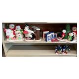 (2) Shelves Christmas Ornaments