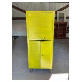 Yellow 3 Door Cabinet