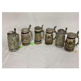 (6) Beer Steins