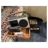 Vintage Radio, Cassette Player, Glue Gun