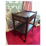 Rolling Tea Cart with 2 Drawers