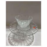 Cake Plate & Crystal Bowl