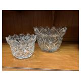 (2) Lead Crystal Bowls