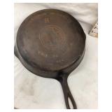 Griswold No. 8 Cast Iron Skillet, 10", Sits Flat