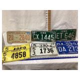 (3) Sets of IA License Plates, (1) Florida, (2)