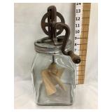 4 Qt. Glass Butter Churn