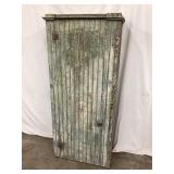 Primitive Painted One-Door Wainscot Cupboard, NO