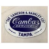 Camber Service, Tampa Porcelain Sign, TAC