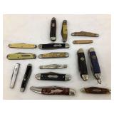 (16) Vintage Pocketknives including. Camillus