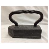 Cast Iron Tether Weight??, NO SHIPPING, 6 1/2"T,