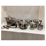 (4) NOS Vintage Aluminum Coffee Pots, Vintage