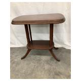 Vintage Wooden End Table, 23"T, 25"W, 15 1/2"D