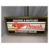 Thrush Authorized Dealer Lighted Sign, Working,