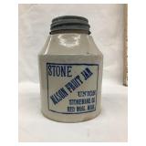 Red Wing Stoneware Mason Fruit Jar, Qt. Size,