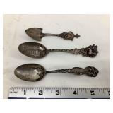 (3) Sterling Silver "Colorado" Spoons