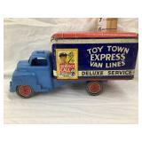 Marx "Toy Town Express" Truck, Tin Box-Plastic