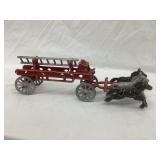 Stanley Toys Cast Aluminum Horse Drawn Fire