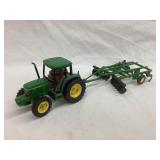 Ertl John Deere 1:32 Toy Tractor & Disc