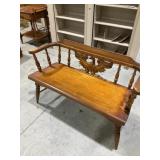 Eagle bench 42" wide 29ï¿½ high stain is not