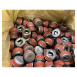 2-Boxes of 1inch Square Socket Steel Pipe Plugs