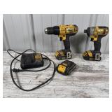 DEWALT Drill and Impact with 3 Batteries and