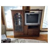 Sanyo 27 inch  TV and Entertainment Center