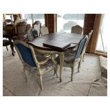 Dining Room Table with 6 Chairs and Pad