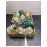 Glass electrical line insulators