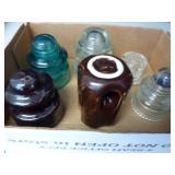 ASSORTED VINTAGE GLASS INSULATORS