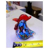 ART GLASS ROOSTER - VERY COLORFULL