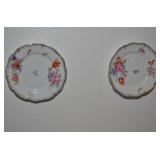 PAIR OF HAND PAINTED DESSERT PLATES