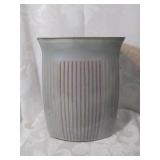 Modern striped vase ten inches tall