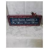 God.Bless america my home sweet home sign twelve