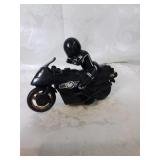 Black friction toy motorcycle