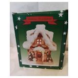 Holiday decoration christmas house candleholder