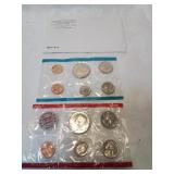 Set of two treasury department uncirculated coin