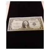 One dollar silver certificate