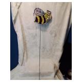 Honey bee garden decoration stake