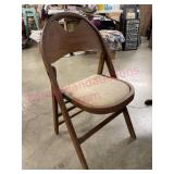 Antique wooden folding chair