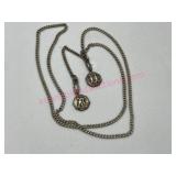 835 Silver chain w/ pendants (20.0g)