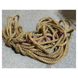 Old 50-ft farm rope (1/2-in thick)